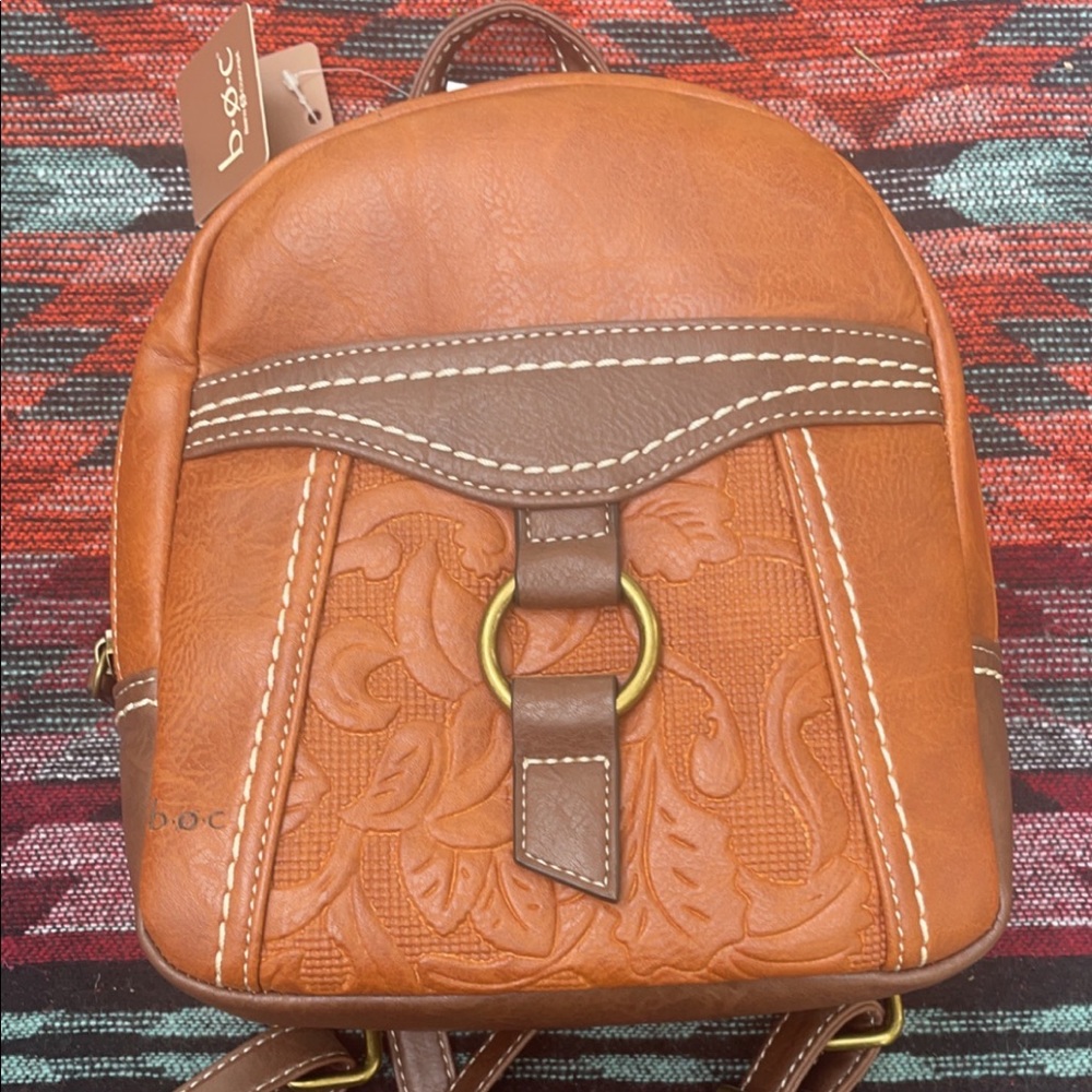 Brand new leather backpack